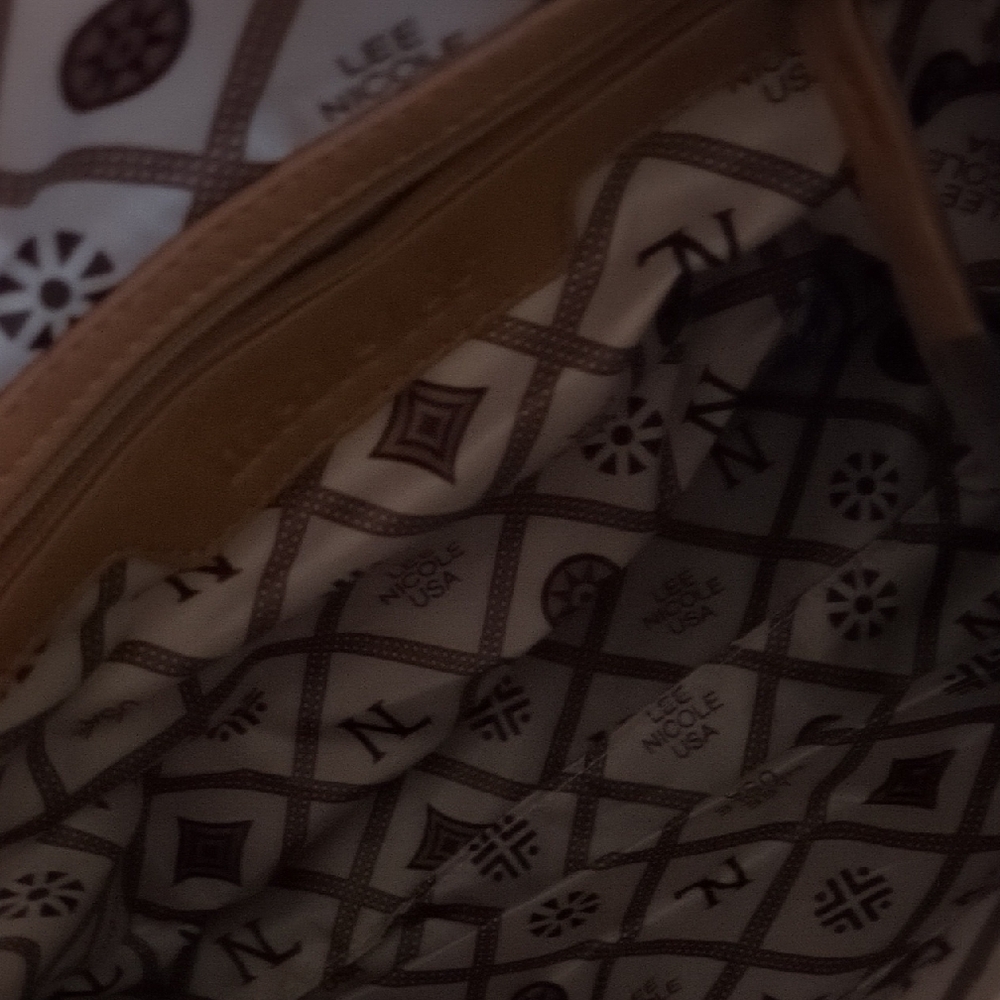 Nicole Lee Tan Shoulder Bag with Artisanal Craftsmanship - Picture 7 of 14